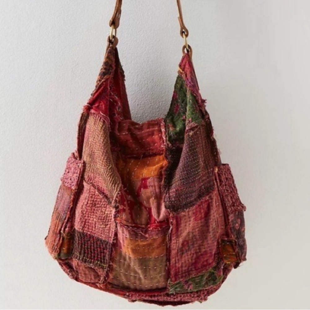 FREE PEOPLE Kaleidoscope Patched Tote